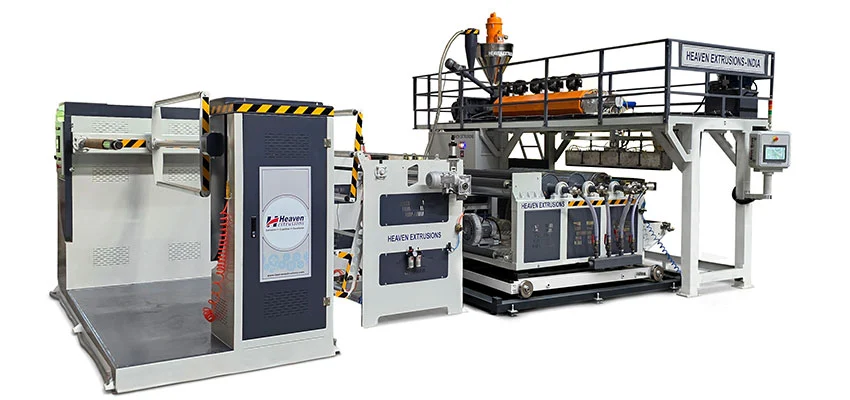 Air Bubble Film Extrusion Line manufactured by Heaven Extrusions